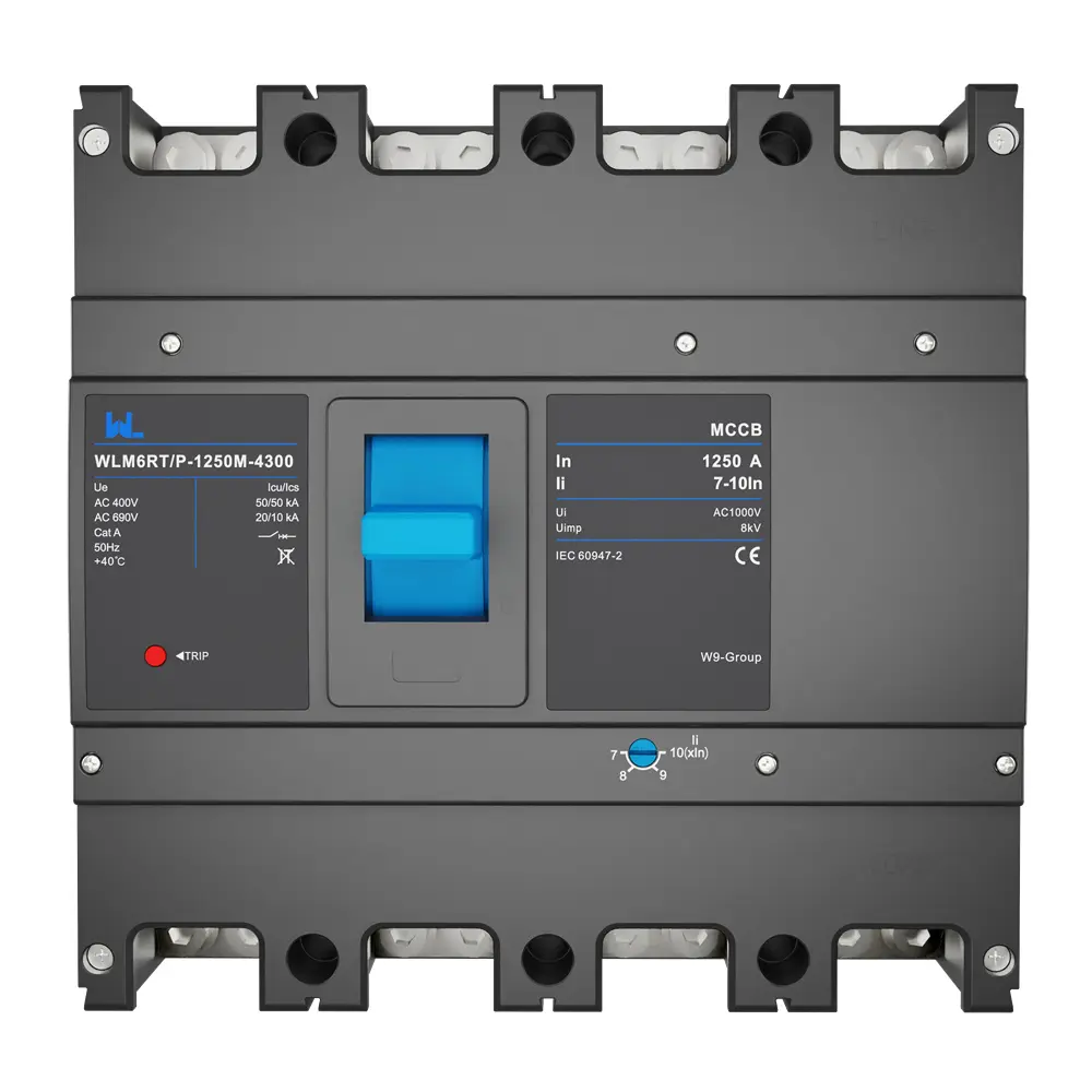 Adjustable mccb WLM6RT-1250A-3300 3P  WLM6RT Series  Moulded Case Circuit Breaker400V/690V mccb 800A 3 Poles