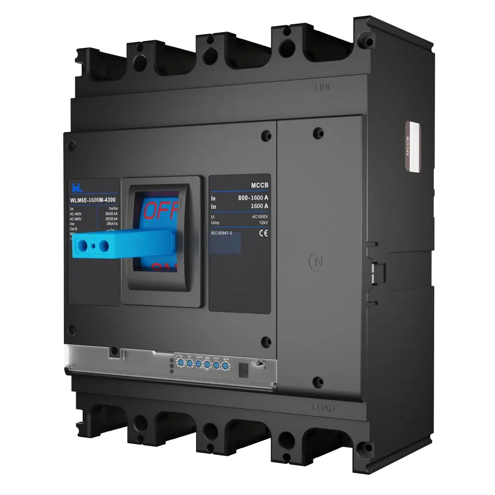 MCCB circuit breaker WLM6E-1600-3300 3P/4P WLM6E Series MCCB 1600A electronic circuit breaker 400V/690V 3 Poles/4 Poles