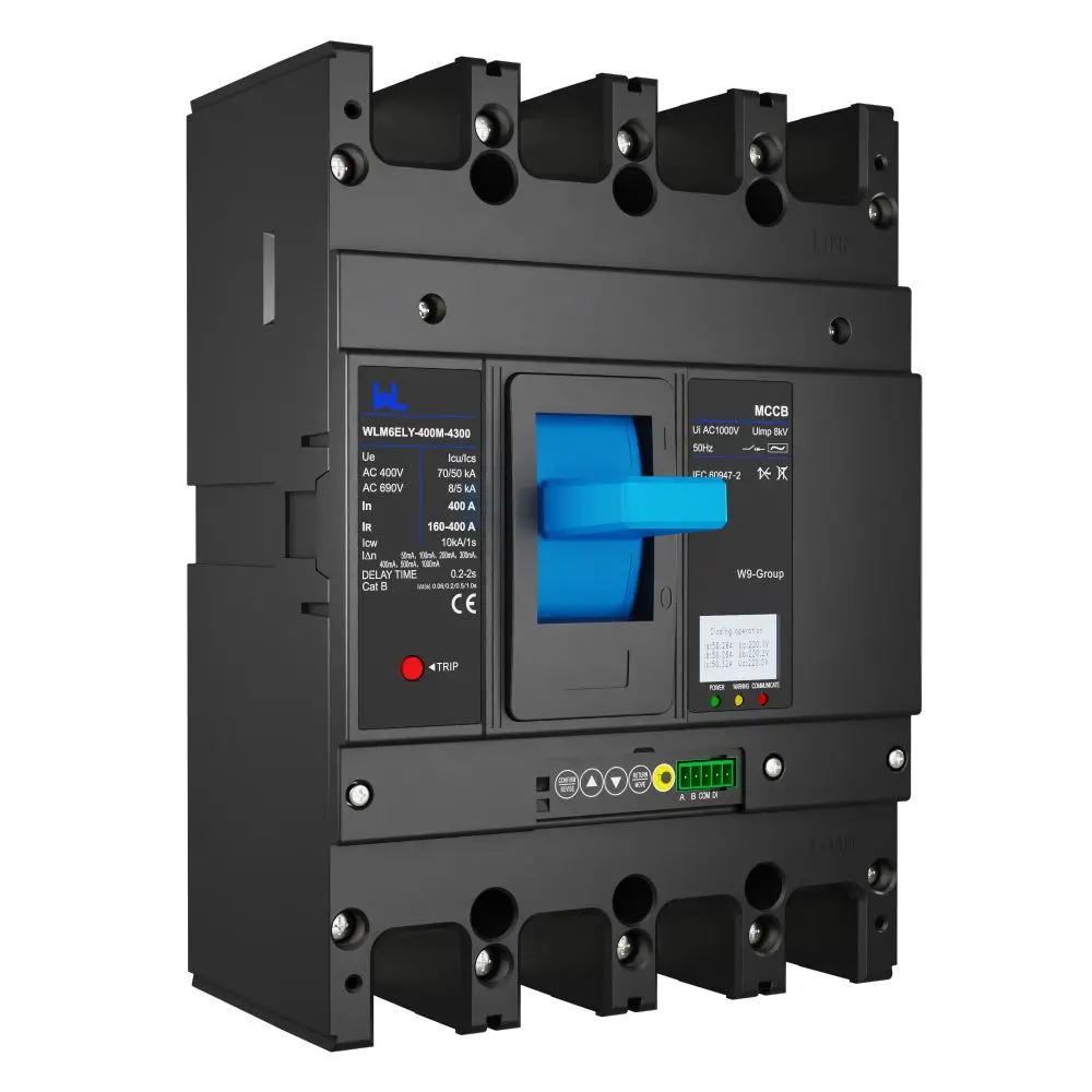 WLM6ELY-400A-4300 3P  WLM6E Series electronic circuit breaker lsig circuit breaker MCCB 400A 4 Poles