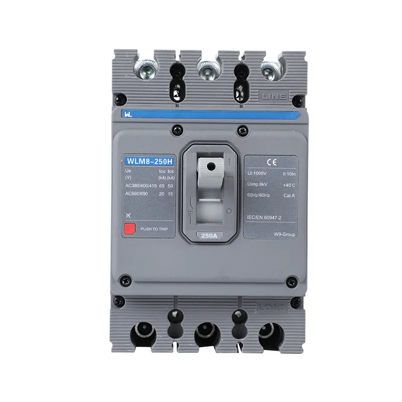 MCCB circuit breaker WLM8-250H-3300 3P 250 amp circuit breaker thermal and magnetic circuit breaker thermal magnetic release mccb