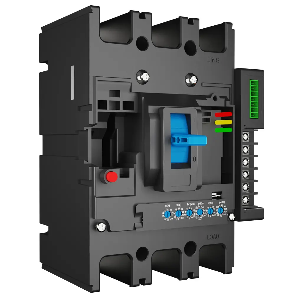MCCB circuit breaker WLM6E-250A-3300 3P/4P WLM6E Series electronic circuit breaker Molded Case Circuit Breaker 400V/690V MCCB 250A 3/4 poles with modbus RS485