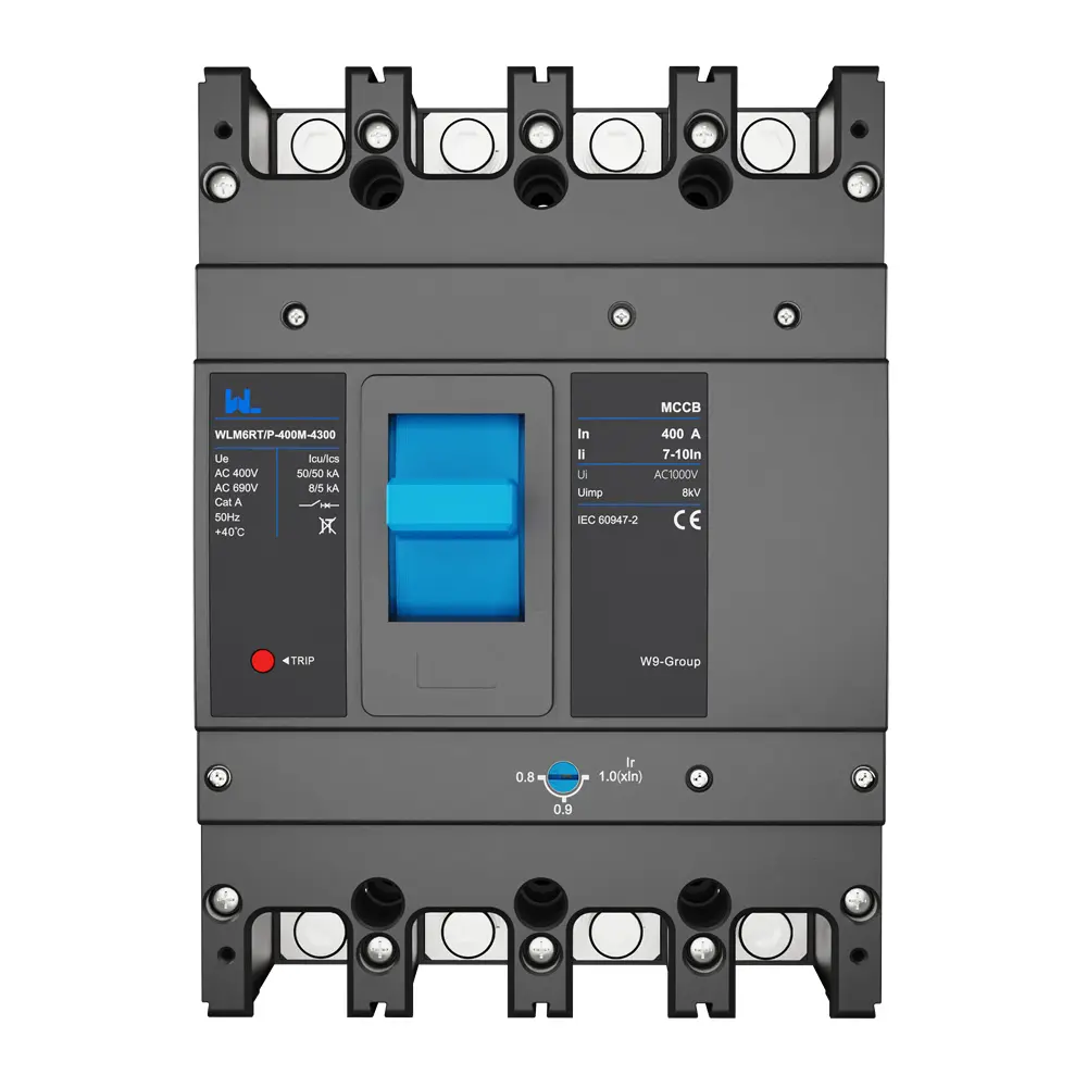 Adjustable Mccb WLM6RT-400A-3300 3P  WLM6RT Series 400vac Thermal magnetic type moulded case circuit breaker 400V/690V MCCB 400A  3 Poles