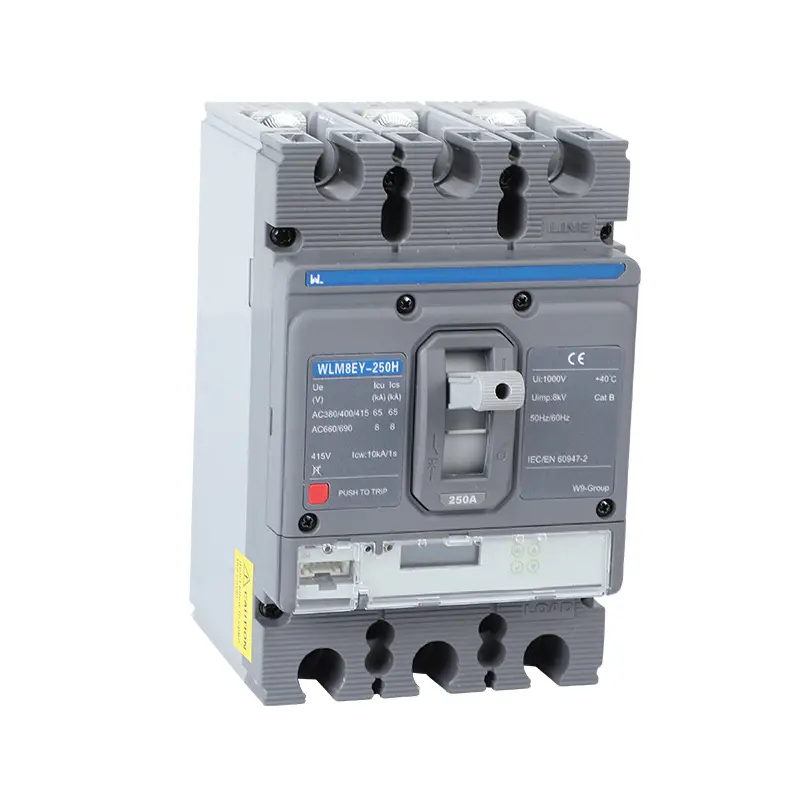 WLM8EY-250H-3300 250 amp breaker 3 poles circuit breaker LCD ELECTRONIC TYPE MCCB