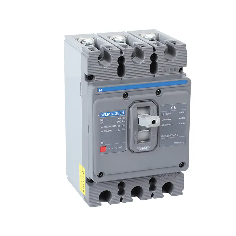 WLM8-250H-3300 3P 250 amp circuit breaker thermal and magnetic circuit breaker thermal magnetic release mccb