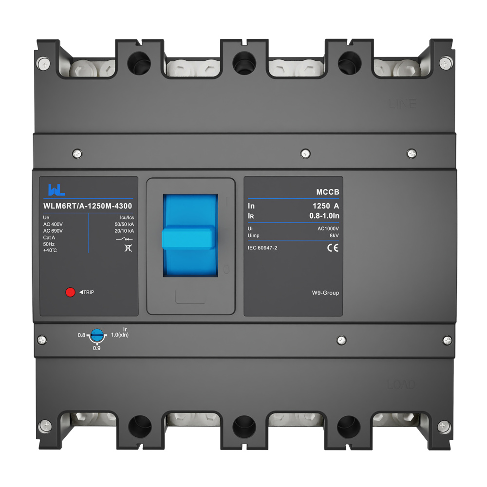 Adjustable mccb WLM6RT-1250A-3300 3P  WLM6RT Series  Moulded Case Circuit Breaker400V/690V mccb 800A 3 Poles