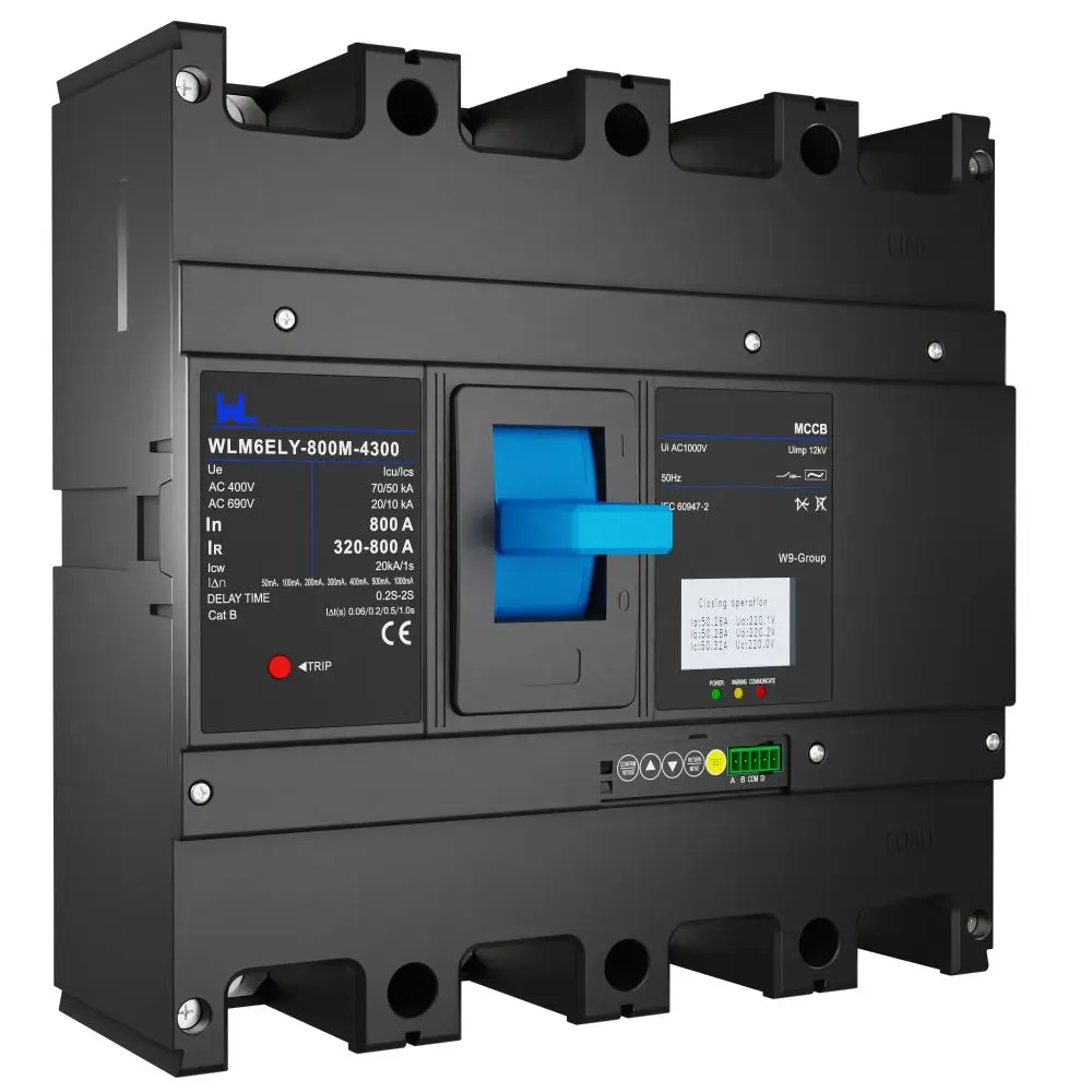 WLM6ELY-800A-4300 3P  WLM6E Series electronic circuit breaker lsig circuit breaker MCCB 800A 4 Poles