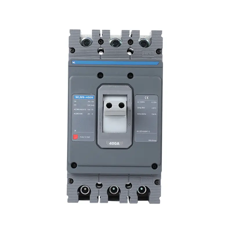 MCCB circuit breaker WLM8-400H-3300 WLM8-400-3300 3P  400A 400 amp circuit breaker thermal magnetic release mccb 3 poles circuit breaker
