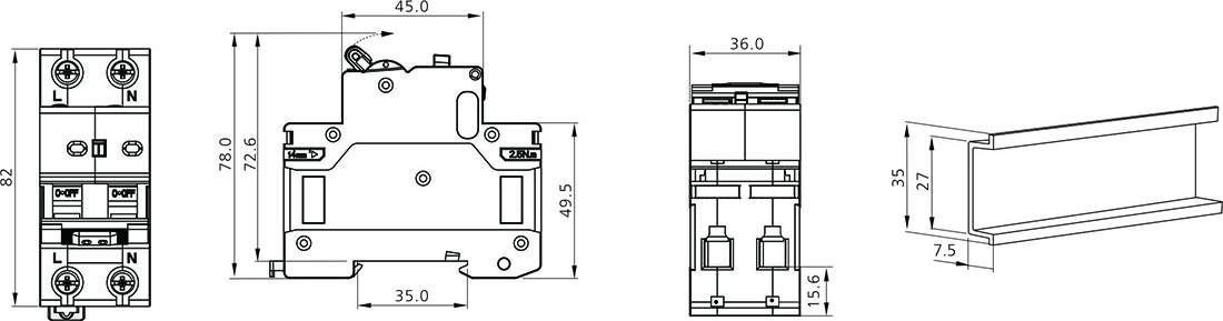 JCB2LE-80M-Dimensionvwn