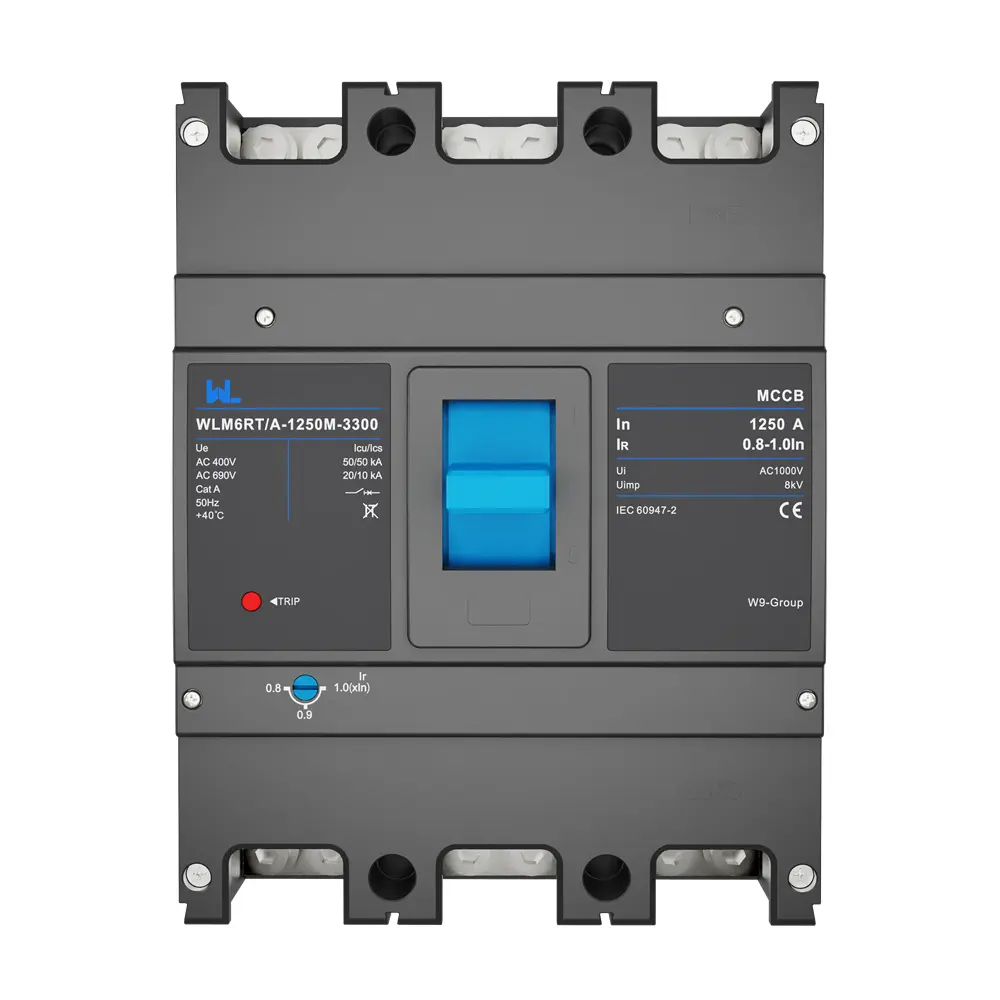 Adjustable mccb WLM6RT-1250A-3300 3P  WLM6RT Series  Moulded Case Circuit Breaker400V/690V mccb 800A 3 Poles