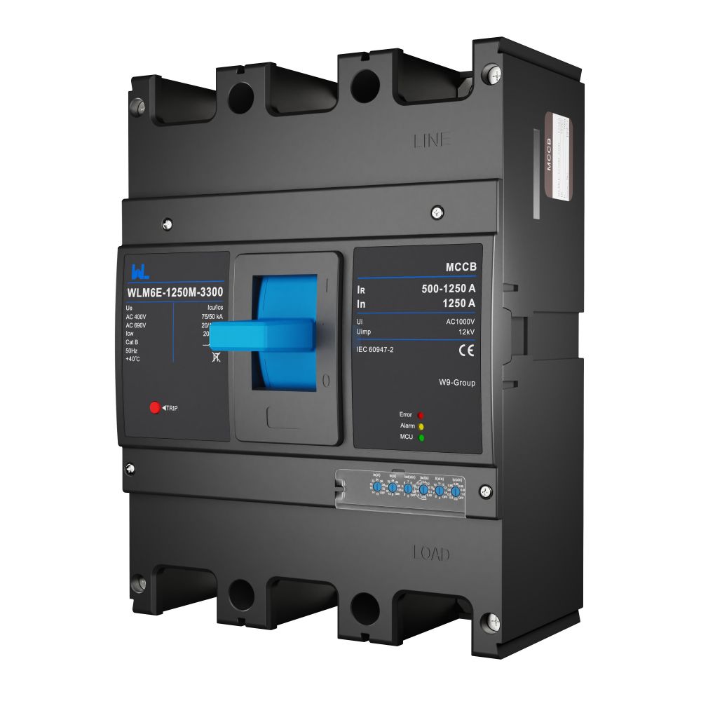 MCCB circuit breaker WLM6E-800A-3300 3P/4P    WLM6E Series electronic type circuit breaker 400V/690V 800 amp 3 Poles/4 Poles built in lsig