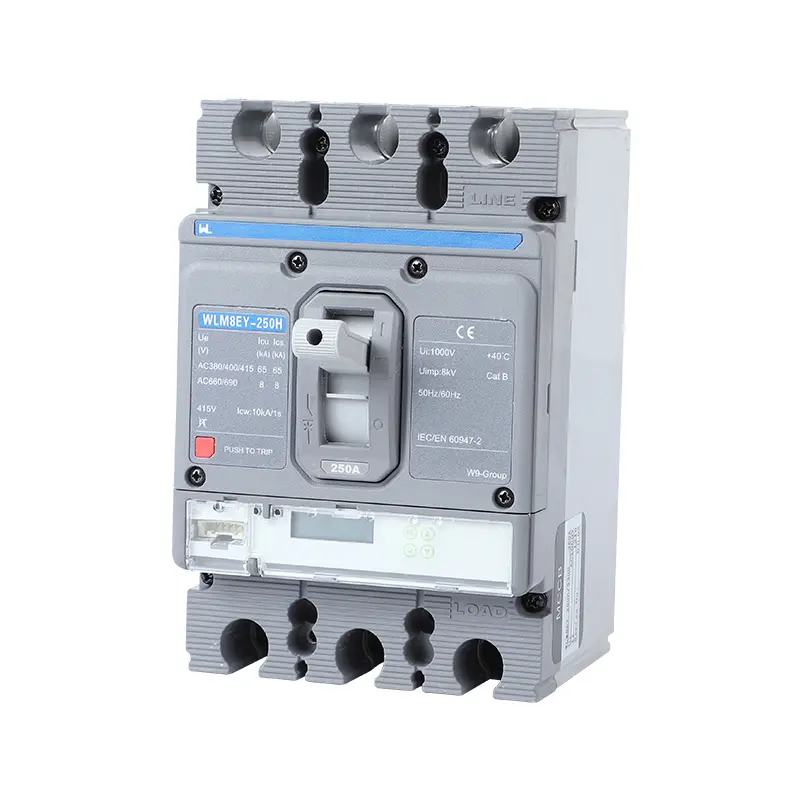 WLM8EY-250H-3300 250 amp breaker 3 poles circuit breaker LCD ELECTRONIC TYPE MCCB