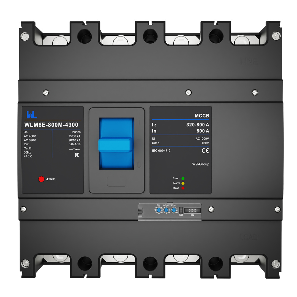 MCCB circuit breaker WLM6E-800A-3300 3P/4P    WLM6E Series electronic type circuit breaker 400V/690V 800 amp 3 Poles/4 Poles built in lsig