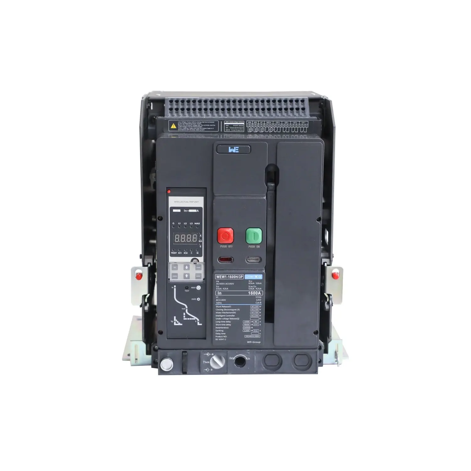 Air circuit breaker WEW1-1600 breaker withdrawable type acb  fixed type 400VAC/690VAC 1600 amp 3/4p acb