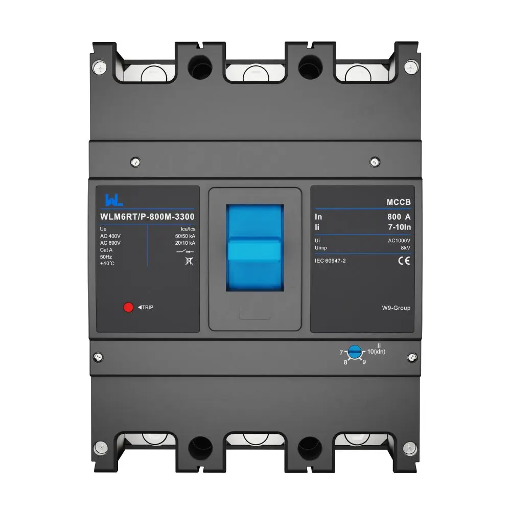 Adjustable Mccb WLM6RT-800A-3300 3P  WLM6RT Series  Molded Case Circuit Breaker breaker 400V/690V 800 amp 3 Poles