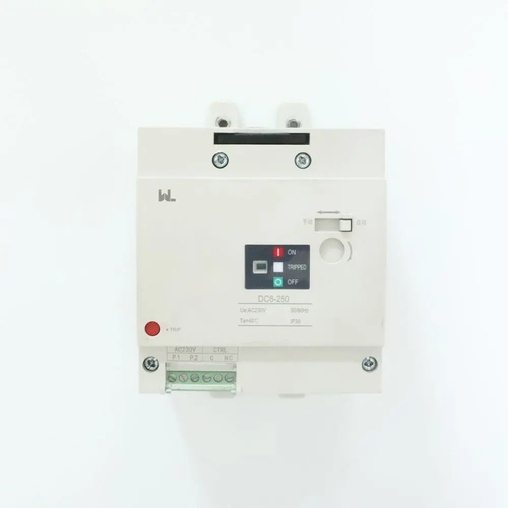 DC6 mccb accessories motor drive DC24V 110VDC 220V AC 400V
