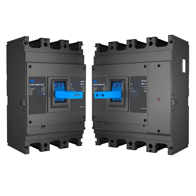 MCCB circuit breaker WLM6-1600A-3300 ...