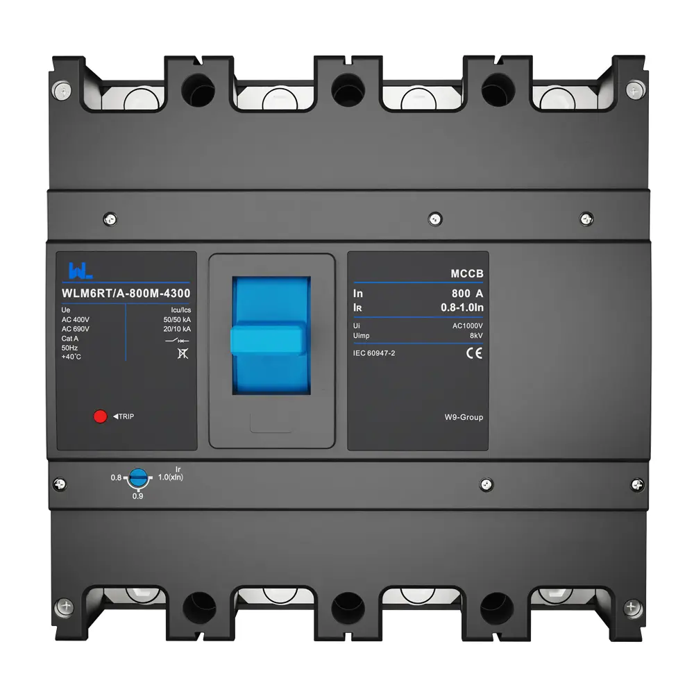 Adjustable Mccb WLM6RT-800A-3300 3P  WLM6RT Series  Molded Case Circuit Breaker breaker 400V/690V 800 amp 3 Poles