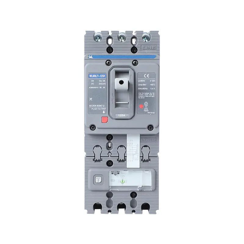 WLM8LY-125H-3300 molded case circuit breaker   smart home remote control mccb earth leakage protection type MCCB  125A 3P