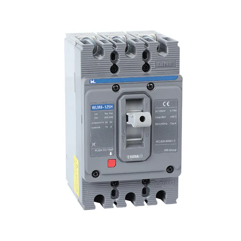 WLM8-125H-3300 3P 125 amp circuit breaker thermal and magnetic circuit breaker moulded case circuit breaker mccb