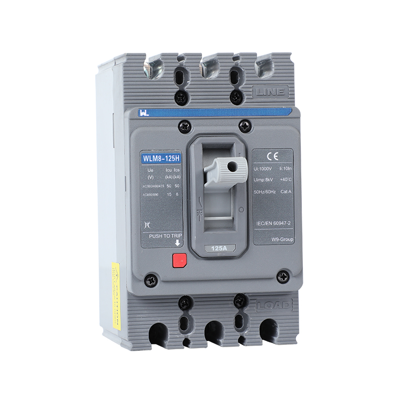 WLM8-125H-3300 3P 125 amp circuit breaker thermal and magnetic circuit breaker moulded case circuit breaker mccb