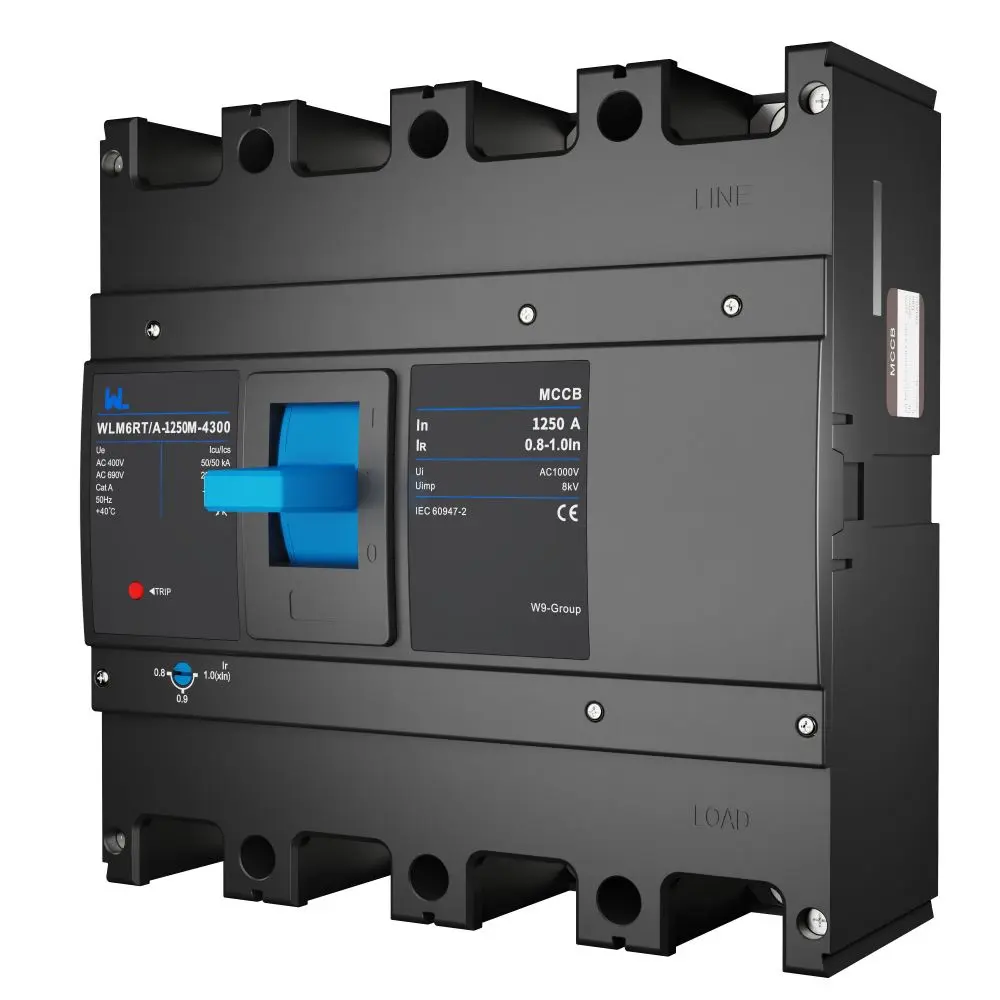 Adjustable mccb WLM6RT-1250A-3300 3P  WLM6RT Series  Moulded Case Circuit Breaker400V/690V mccb 800A 3 Poles