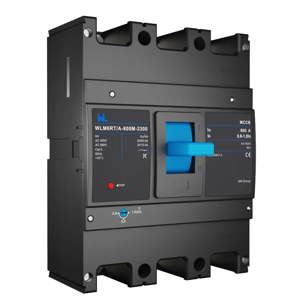 Adjustable Mccb WLM6RT-800A-3300 3P  WLM6RT Series  Molded Case Circuit Breaker breaker 400V/690V 800 amp 3 Poles