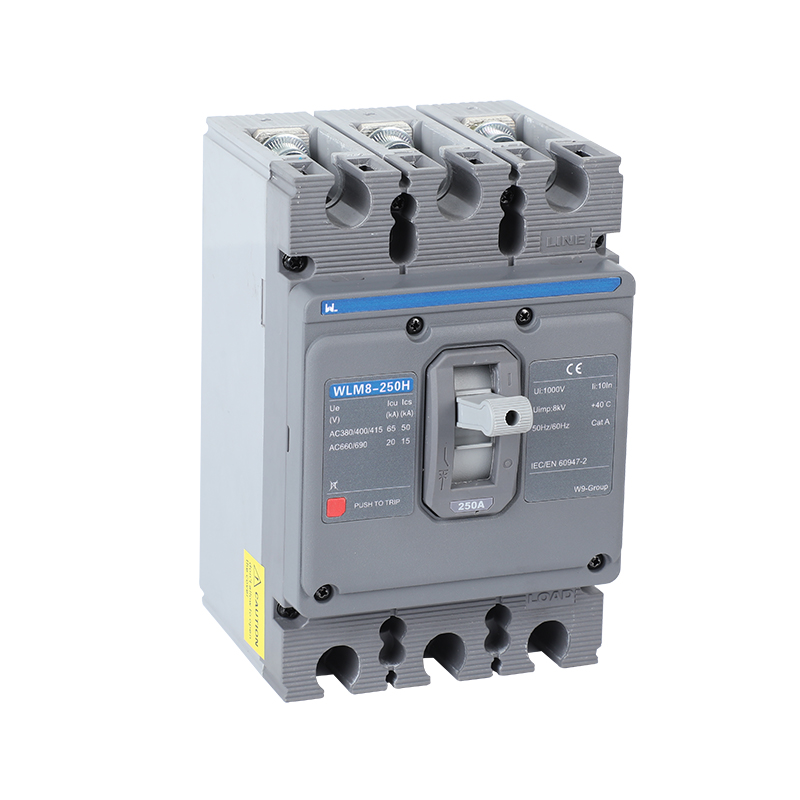 WLM8-250H-3300 3P 250 amp circuit breaker thermal and magnetic circuit breaker thermal magnetic release mccb