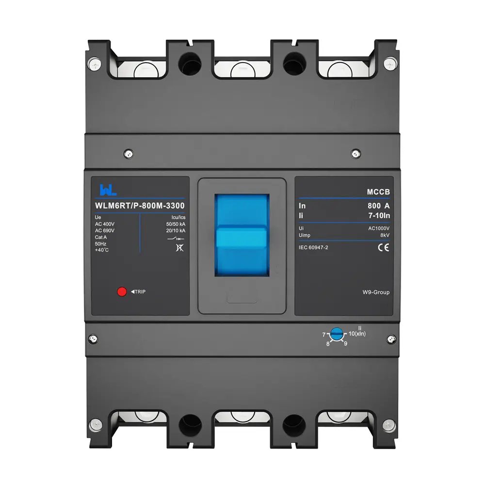 Adjustable Mccb WLM6RT-800A-3300 3P  WLM6RT Series  Molded Case Circuit Breaker breaker 400V/690V 800 amp 3 Poles
