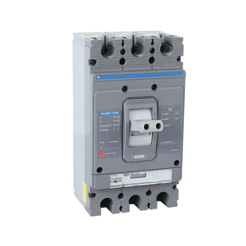 WLM8EY-630H-3300 630a mccb LCD circuit breaker 3p mccb molded case circuit breaker