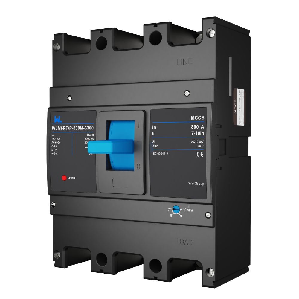 Adjustable Mccb WLM6RT-800A-3300 3P  WLM6RT Series  Molded Case Circuit Breaker breaker 400V/690V 800 amp 3 Poles