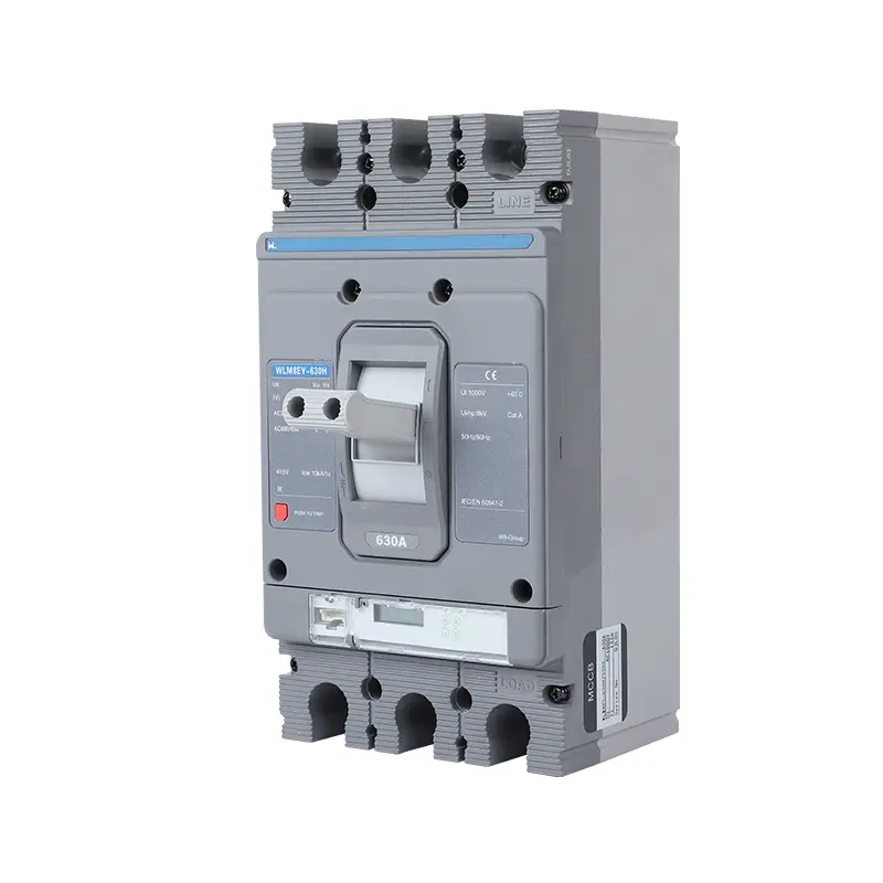 WLM8EY-630H-3300 630a mccb LCD circuit breaker 3p mccb molded case circuit breaker