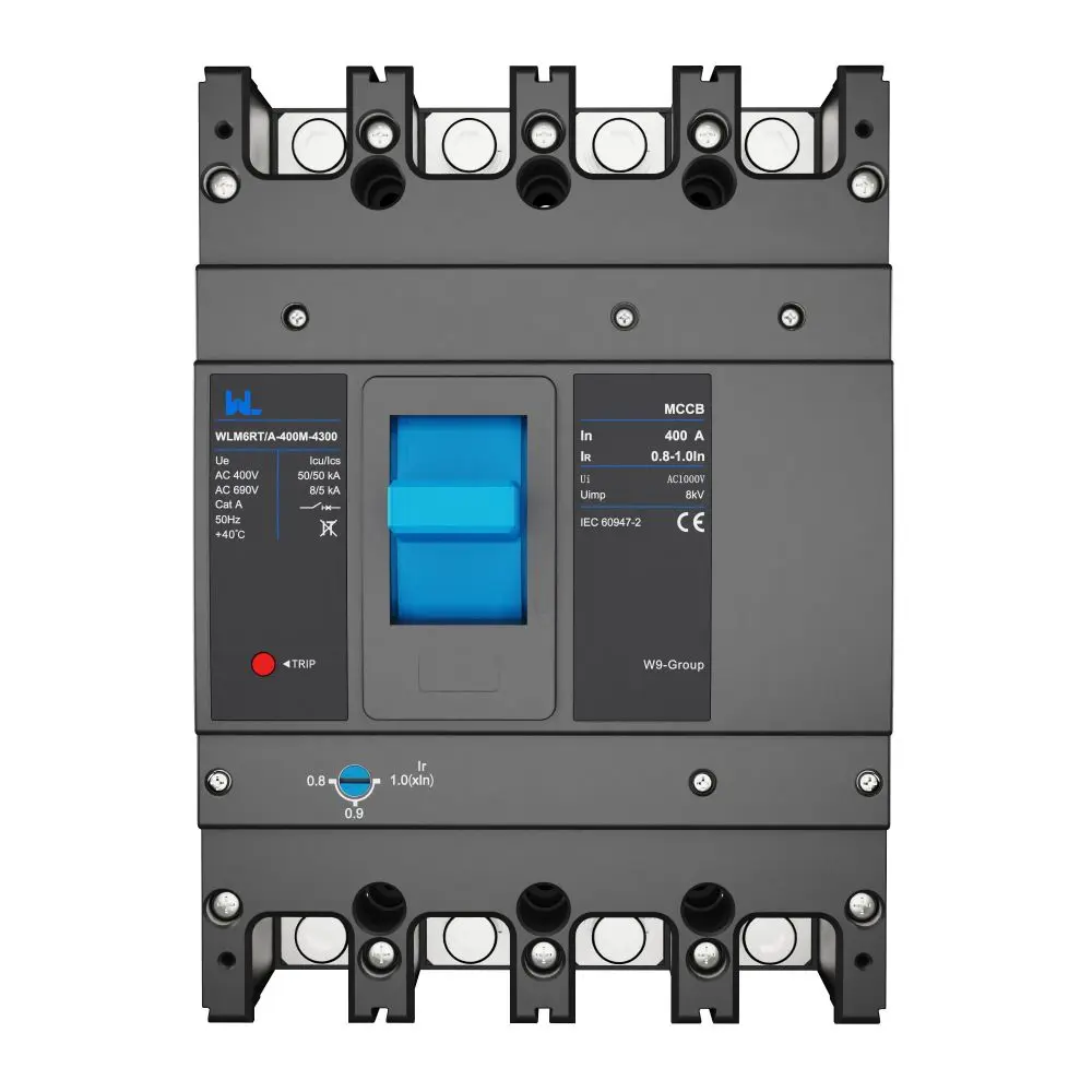 Adjustable Mccb WLM6RT-400A-3300 3P  WLM6RT Series 400vac Thermal magnetic type moulded case circuit breaker 400V/690V MCCB 400A  3 Poles