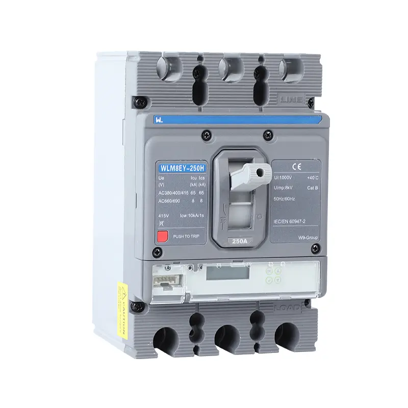 WLM8EY-250H-3300 250 amp breaker 3 poles circuit breaker LCD ELECTRONIC TYPE MCCB