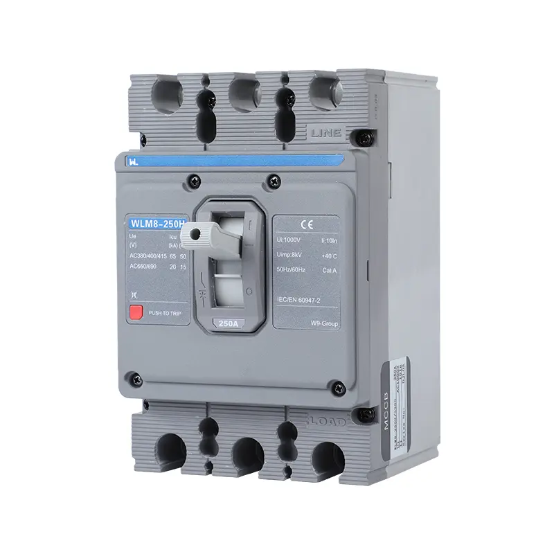 WLM8-250H-3300 3P 250 amp circuit breaker thermal and magnetic circuit breaker thermal magnetic release mccb