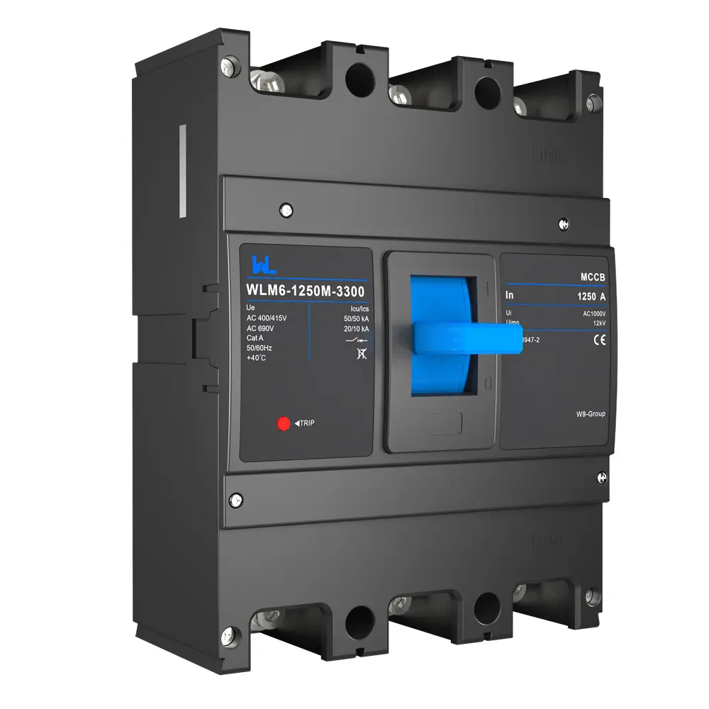 WLM6-1250A-3300 3P/4P  WLM6 Series  thermal magnetic type breaker 400V/690V 1250 amp 3/4 Poles