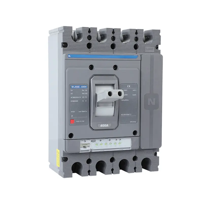 WLM8E-400H-4300 4 poles circuit breaker LSIG MCCB circuit breaker electric 400A MCCB