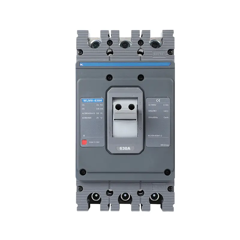 MCCB circuit breaker WLM8-630H-3300 WLM8-630-3300 3P  630A 630a mccb industrial circuit breaker thermal and magnetic circuit breaker