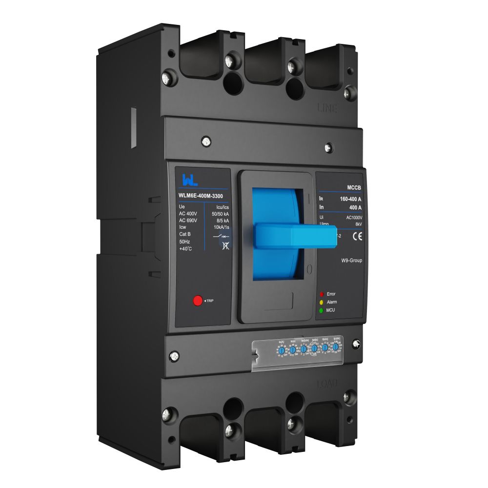 MCCB circuit breaker WLM6E-400A-3300 3P/4P  WLM6E Series MCCB electronic circuit breaker 400V/690V 400A 3 poles/4 poles
