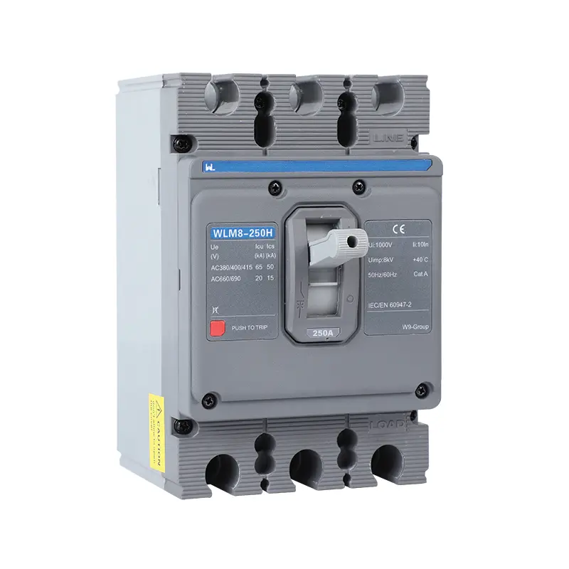 WLM8-250H-3300 3P 250 amp circuit breaker thermal and magnetic circuit breaker thermal magnetic release mccb