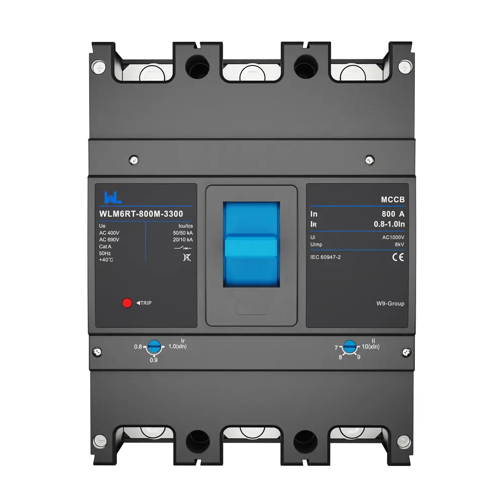 Adjustable Mccb WLM6RT-800A-3300 3P  WLM6RT Series  Molded Case Circuit Breaker breaker 400V/690V 800 amp 3 Poles