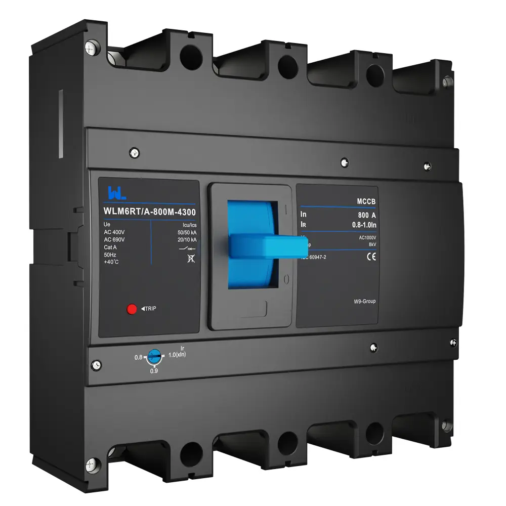 Adjustable Mccb WLM6RT-800A-3300 3P  WLM6RT Series  Molded Case Circuit Breaker breaker 400V/690V 800 amp 3 Poles