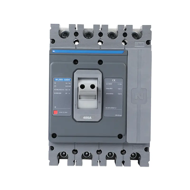 MCCB circuit breaker WLM8-400H-4300 WLM8-400-4300 4P  400A 400 amp circuit breaker thermal magnetic release mccb 4pole mccb
