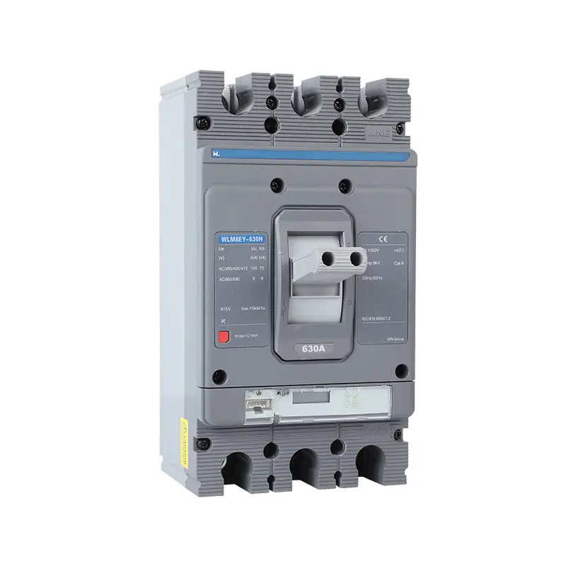 WLM8EY-630H-3300 630a mccb LCD circuit breaker 3p mccb molded case circuit breaker