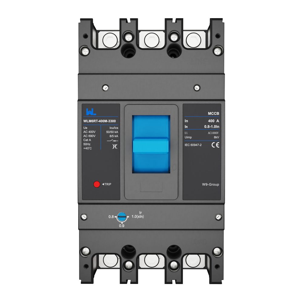 Adjustable Mccb WLM6RT-400A-3300 3P  WLM6RT Series 400vac Thermal magnetic type moulded case circuit breaker 400V/690V MCCB 400A  3 Poles