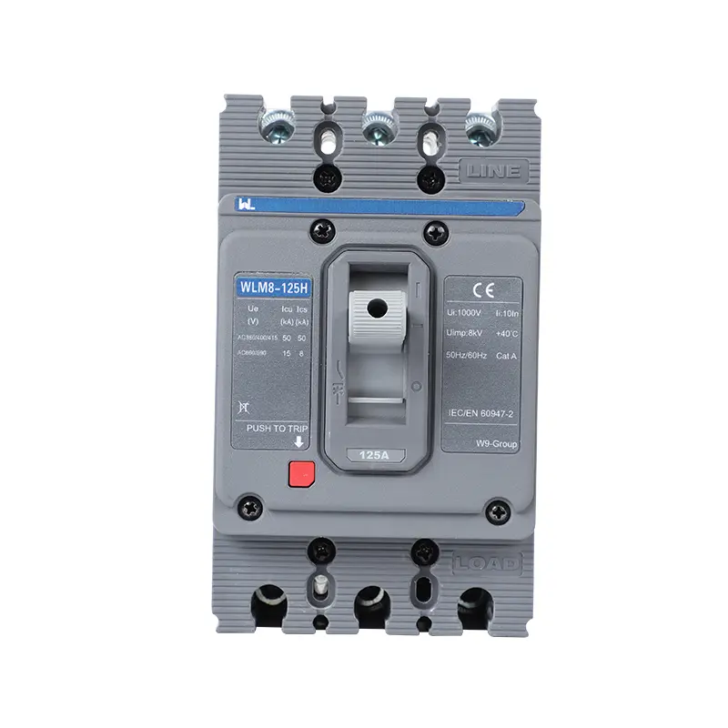 MCCB circuit breaker WLM8-125H-3300 3P 125 amp circuit breaker thermal and magnetic circuit breaker moulded case circuit breaker mccb
